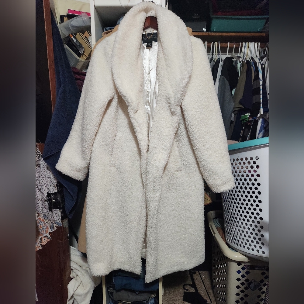Rachel Zoe White Teddy Jacket
